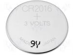 Батерия литиева CR2016 GP BAT-CR2016/GP Батерия литиева CR2016 бутонна 3V O20x1,6mm; 90mAh